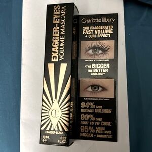 CHARLOTTE TILBURY BLACK MASCARA GLASS BOTTLE EXAGGER-EYES VOLUME